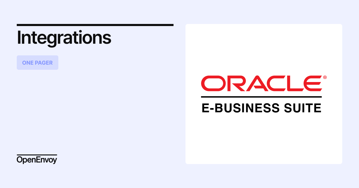 OpenEnvoy Integration Overview for Oracle eBusiness Suite