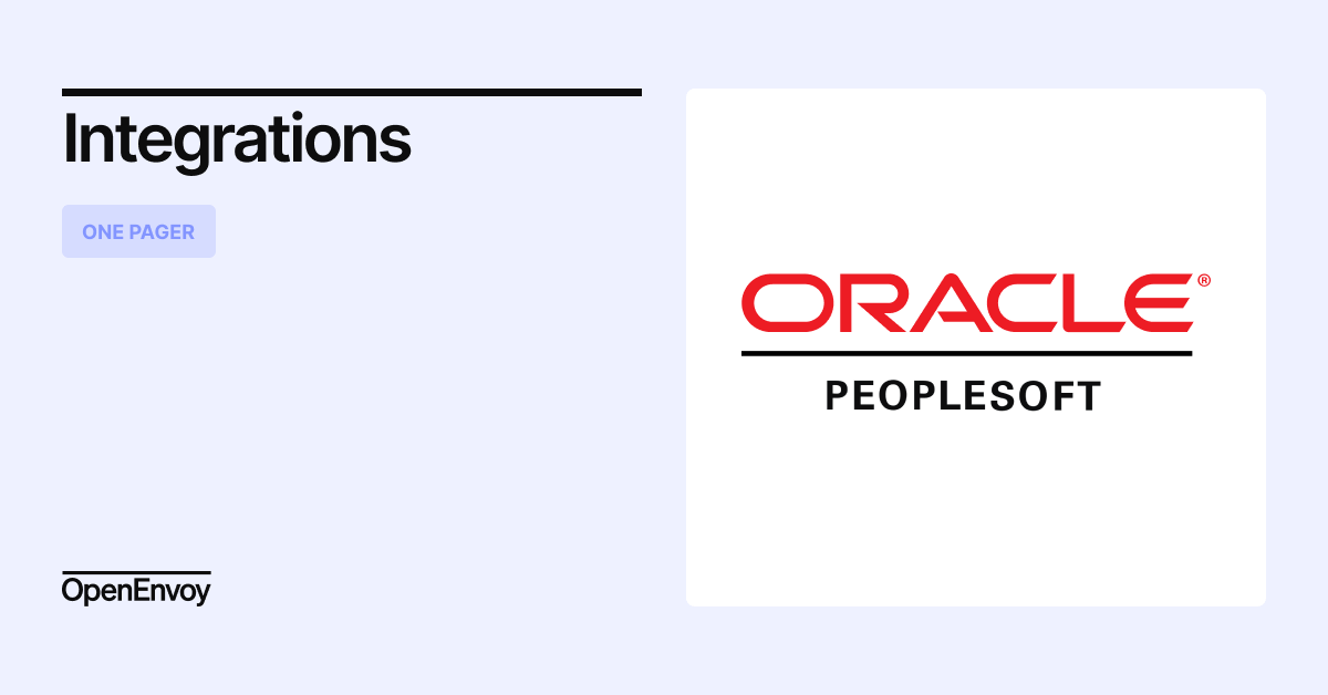 OpenEnvoy Integration Overview for Oracle PeopleSoft